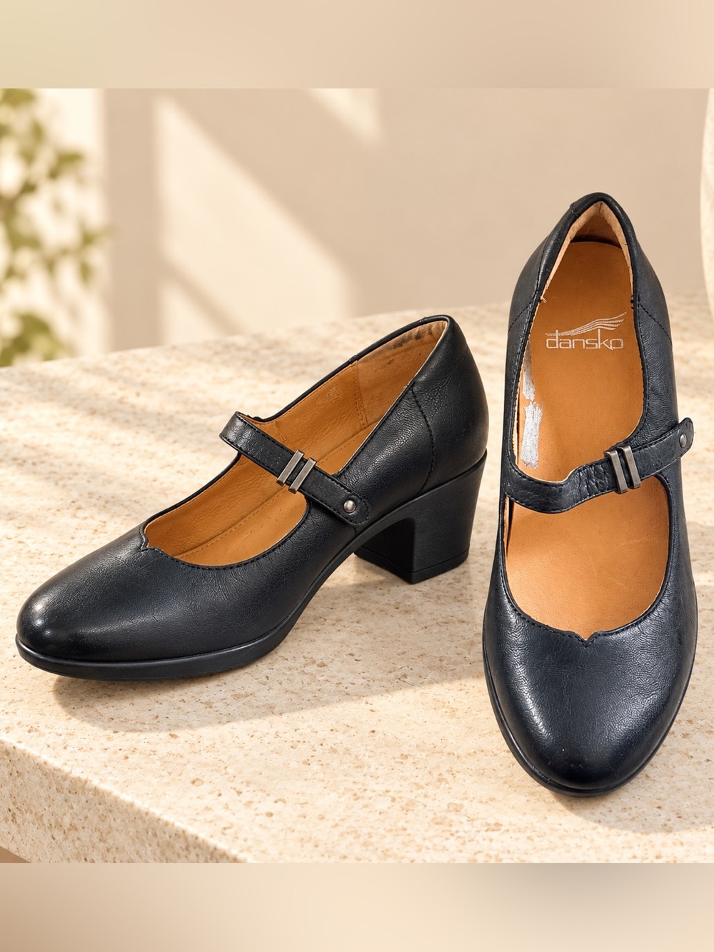 Dansko Callista Leather Mary Jane Pump - Black EU 40 (US 9.5-10) - EUC